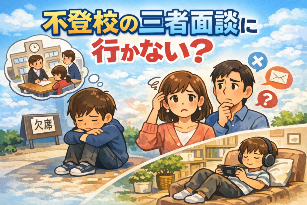 不登校で三者面談に行かない
