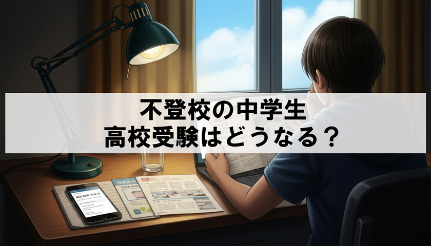 不登校の中学生の高校受験はどうなるのか